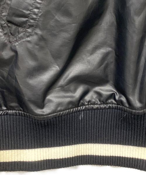 BURBERRY BLACK LABEL（バーバリーブラックレーベル）BURBERRY BLACK LABEL (バーバリーブラックレーベル) ジップアップリバーシブルブルゾン ブラック サイズ:3の古着・服飾アイテム