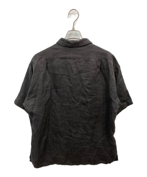 NIGEL CABOURN（ナイジェルケーボン）NIGEL CABOURN (ナイジェルケーボン) リネンオープンカラーシャツ ブラック サイズ:50の古着・服飾アイテム