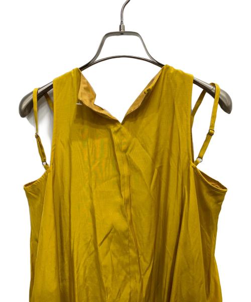Audrey and John Wad（オードリーアンドジョンワッド）Audrey and John Wad (オードリーアンドジョンワッド) C/Nタックフレアロングドレス イエロー サイズ:ＦＲＥＥの古着・服飾アイテム