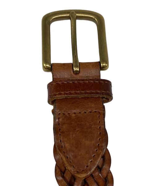 L.L.Bean（エルエルビーン）L.L.Bean (エルエルビーン) エッセンシャル・ブレイド・レザー・ベルト ブラウンの古着・服飾アイテム