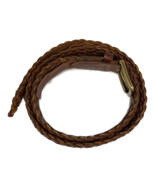 L.L.Bean（エルエルビーン）L.L.Bean (エルエルビーン) エッセンシャル・ブレイド・レザー・ベルト ブラウンの古着・服飾アイテム