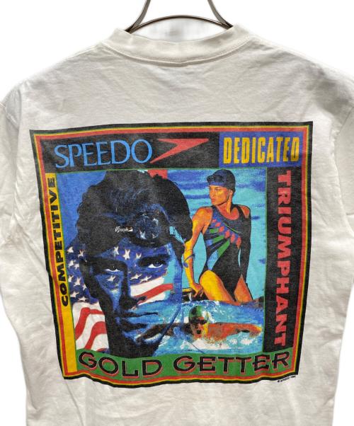 SPEEDO（スピード）SPEEDO (スピード) 90's ヴィンテージTシャツ ホワイト サイズ:Mの古着・服飾アイテム