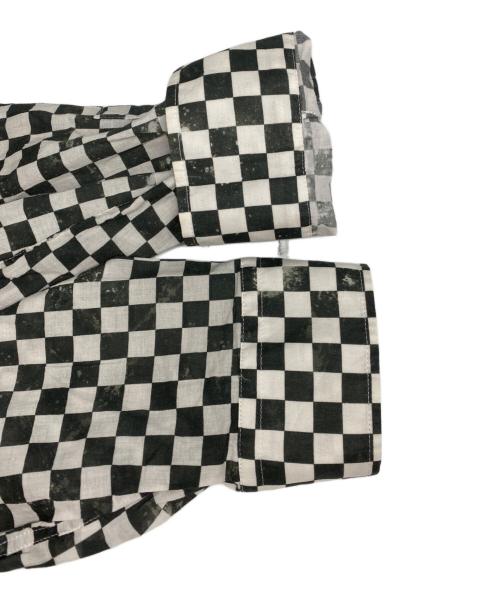 MARC JACOBS（マークジェイコブス）MARC JACOBS (マークジェイコブス) チェッカー柄比翼シャツ ブラック サイズ:48の古着・服飾アイテム