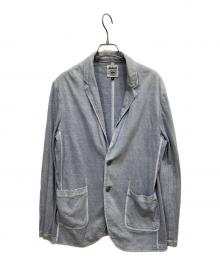 JACKMAN（ジャックマン）の古着「ピグメント カットソージャケット」｜ブルー