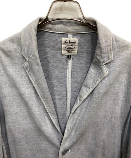 JACKMAN（ジャックマン）JACKMAN (ジャックマン) ピグメント カットソージャケット ブルー サイズ:Lの古着・服飾アイテム