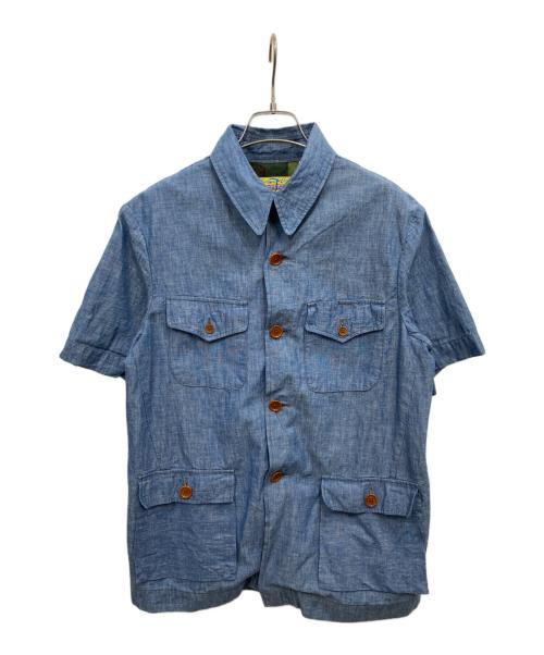 MISTER FREEDOM（ミスターフリーダム）MISTER FREEDOM (ミスターフリーダム) 半袖シャツ インディゴ サイズ:Mの古着・服飾アイテム