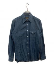 ORGUEIL（オルゲイユ）の古着「クラシックシャンブレーシャツ」｜ブルー