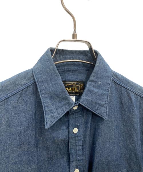 ORGUEIL（オルゲイユ）ORGUEIL (オルゲイユ) クラシックシャンブレーシャツ ブルー サイズ:38の古着・服飾アイテム