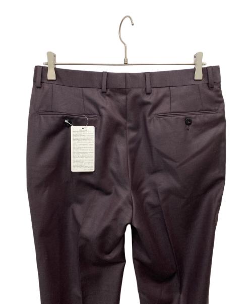 ERMENEGILDO ZEGNA（エルメネジルド・ゼニア）ERMENEGILDO ZEGNA (エルメネジルド・ゼニア) タックパンツ ダークブラウン サイズ:6-46Rの古着・服飾アイテム