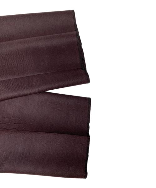 ERMENEGILDO ZEGNA（エルメネジルド・ゼニア）ERMENEGILDO ZEGNA (エルメネジルド・ゼニア) タックパンツ ダークブラウン サイズ:6-46Rの古着・服飾アイテム