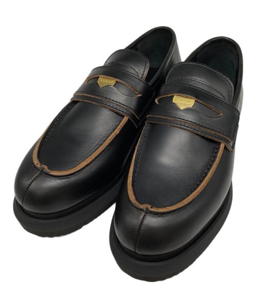 sacai（サカイ）sacai (サカイ) ビブラムソールレザーコインローファー ブラック サイズ:42の古着・服飾アイテム