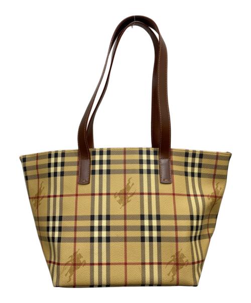 BURBERRY LONDON（バーバリーロンドン）BURBERRY LONDON (バーバリーロンドン) ノバチェックトートバッグ ブラウンの古着・服飾アイテム