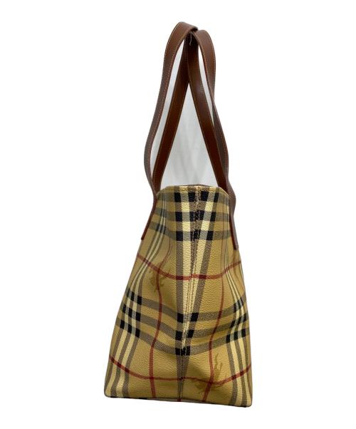 BURBERRY LONDON（バーバリーロンドン）BURBERRY LONDON (バーバリーロンドン) ノバチェックトートバッグ ブラウンの古着・服飾アイテム