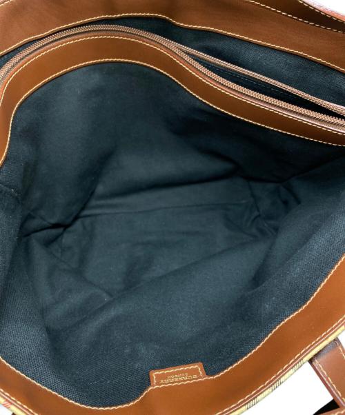BURBERRY LONDON（バーバリーロンドン）BURBERRY LONDON (バーバリーロンドン) ノバチェックトートバッグ ブラウンの古着・服飾アイテム