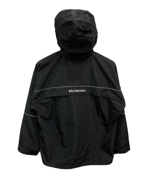 BALENCIAGA（バレンシアガ）BALENCIAGA (バレンシアガ) 19SS アノラック ウィンドブレーカー ジャケット ブラック サイズ:44の古着・服飾アイテム