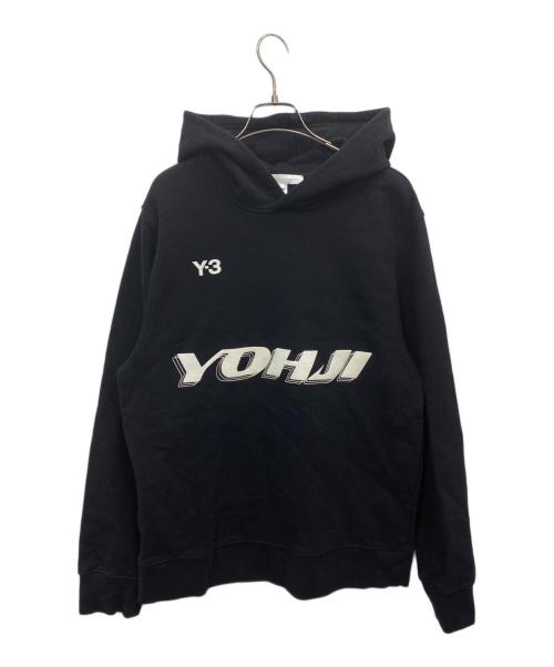 Y-3（ワイスリー）Y-3 (ワイスリー) Graphic Logo Hoodie ブラック サイズ:Ｍの古着・服飾アイテム