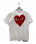 PLAY COMME des GARCONS（プレイコムデギャルソン）の古着「ハートロゴワッペンTシャツ」｜ホワイト