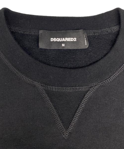 DSQUARED2（ディースクエアード）DSQUARED2 (ディースクエアード) Icon Crewneck Sweatshirt ブラック サイズ:Mの古着・服飾アイテム