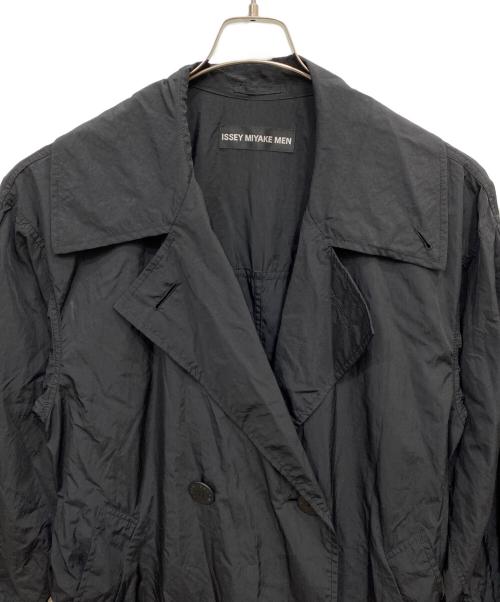 ISSEY MIYAKE MEN（イッセイミヤケメン）ISSEY MIYAKE MEN (イッセイミヤケメン) オーバーサイズナイロントレンチコート ブラック サイズ:1の古着・服飾アイテム