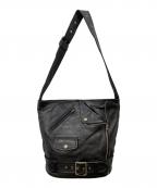 beautiful peopleビューティフルピープル）の古着「ライダースショルダーバッグ」｜ブラック