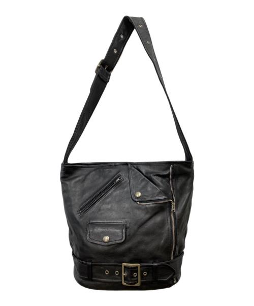beautiful people（ビューティフルピープル）beautiful people (ビューティフルピープル) ライダースショルダーバッグ ブラックの古着・服飾アイテム