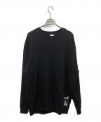 blackmeansブラックミーンズ）の古着「クロスボーンスウェット」｜ブラック