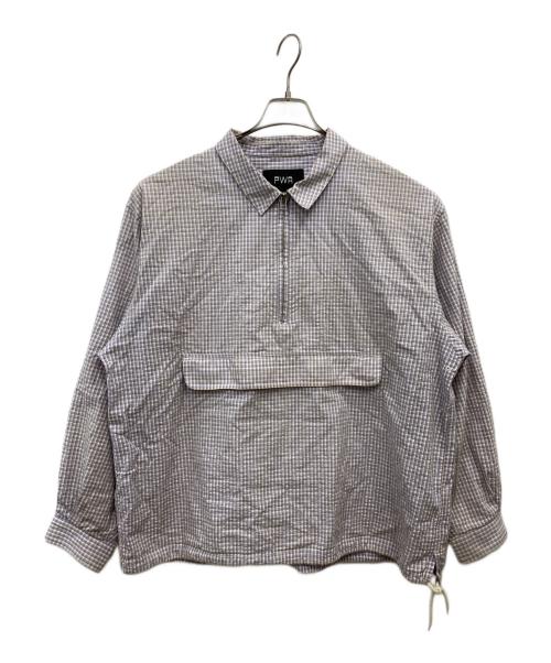 PWA（プア）PWA (プア) 24SS MINI SUCKER P/O SHIRT ブルー サイズ:Lの古着・服飾アイテム
