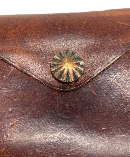 RRL（ダブルアールエル）RRL (ダブルアールエル) 2つ折りコンチョボタン財布 ブラウンの古着・服飾アイテム