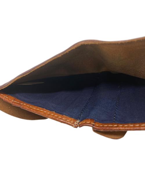 RRL（ダブルアールエル）RRL (ダブルアールエル) 2つ折りコンチョボタン財布 ブラウンの古着・服飾アイテム