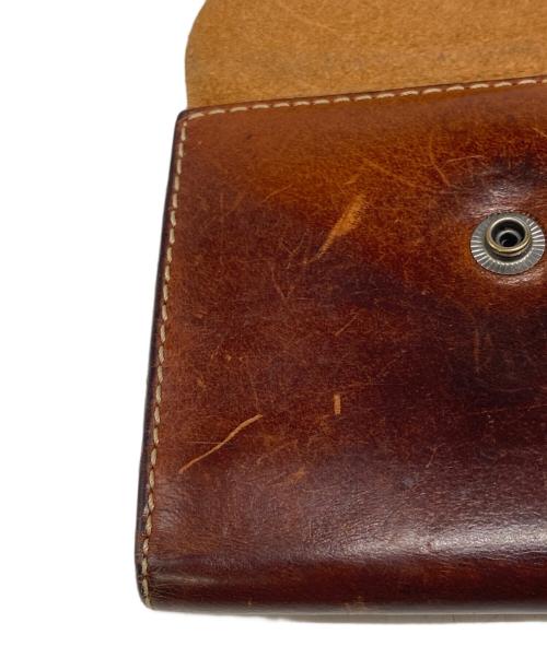 RRL（ダブルアールエル）RRL (ダブルアールエル) 2つ折りコンチョボタン財布 ブラウンの古着・服飾アイテム