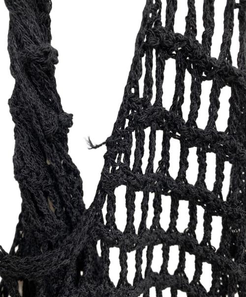 MIESROHE（ミースロエ）MIESROHE (ミースロエ) ノースリーブメッシュフリンジワンピース ブラック サイズ:FREEの古着・服飾アイテム