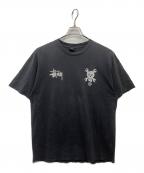 OLD STUSSY×FUTURAオールドステューシー×フューチュラ）の古着「Crane Graphic Tee」｜ブラック