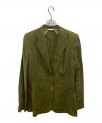 MaxMaraマックスマーラ）の古着「リネン2Bジャケット」｜グリーン
