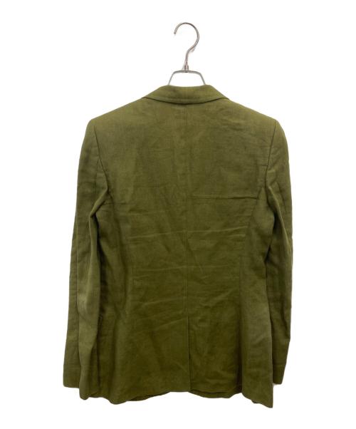 MaxMara（マックスマーラ）MaxMara (マックスマーラ) リネン2Bジャケット グリーン サイズ:40の古着・服飾アイテム