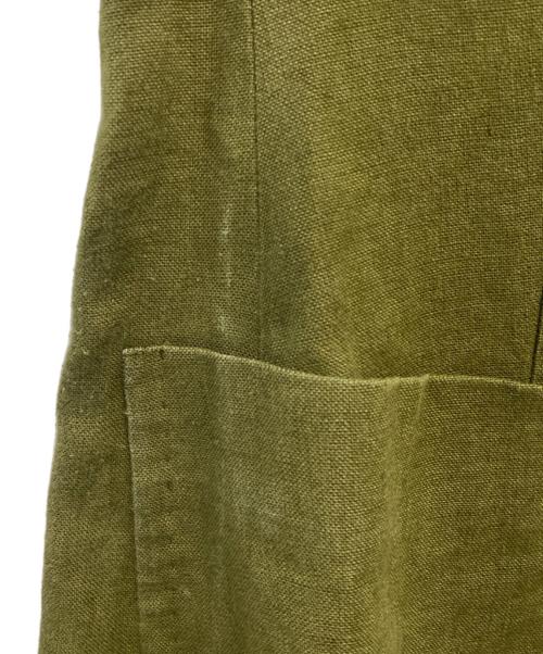 MaxMara（マックスマーラ）MaxMara (マックスマーラ) リネン2Bジャケット グリーン サイズ:40の古着・服飾アイテム