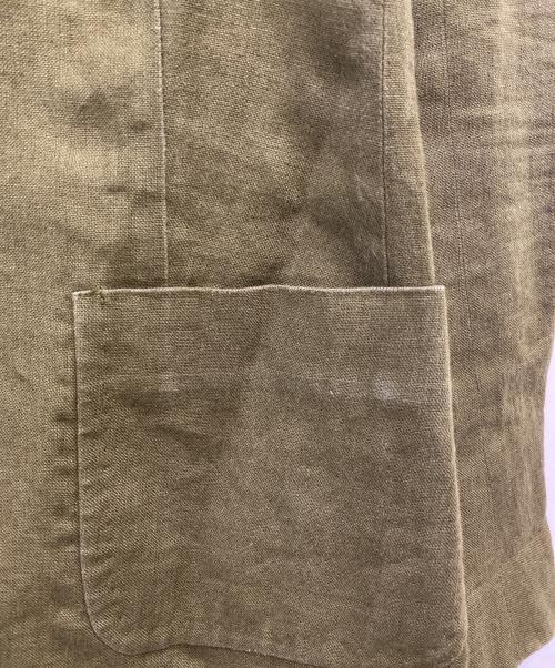 MaxMara（マックスマーラ）MaxMara (マックスマーラ) リネン2Bジャケット グリーン サイズ:40の古着・服飾アイテム
