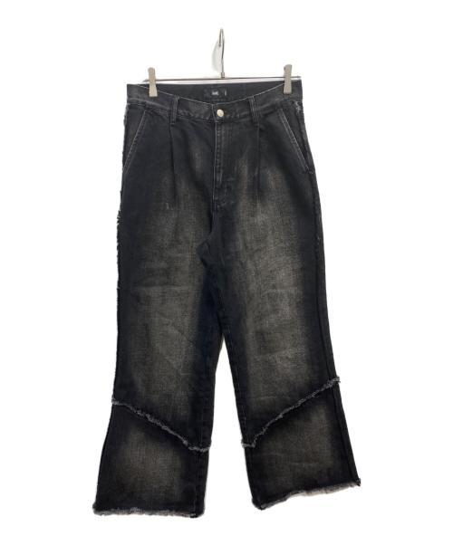HARE（ハレ）HARE (ハレ) コンバートフリンジデニムパンツ ブラック サイズ:Ｓの古着・服飾アイテム