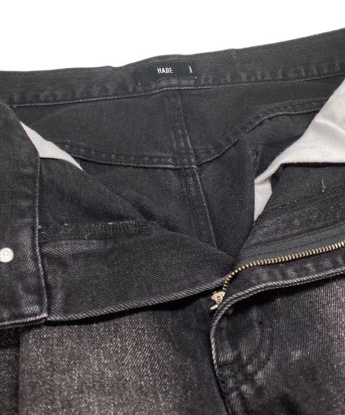 HARE（ハレ）HARE (ハレ) コンバートフリンジデニムパンツ ブラック サイズ:Ｓの古着・服飾アイテム