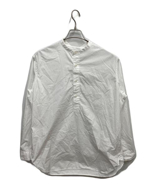 Graphpaper（グラフペーパー）Graphpaper (グラフペーパー) Broad L/S Band Collar Shirt ホワイト サイズ:1の古着・服飾アイテム