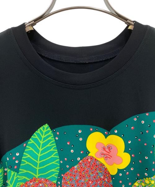 TOKUKO1erVOL（トクコプルミエヴォル）TOKUKO1erVOL (トクコプルミエヴォル) 総柄ワンピース ブラック サイズ:9の古着・服飾アイテム