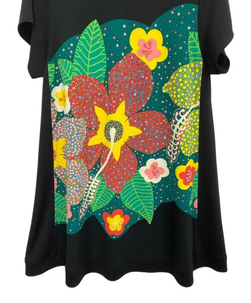 TOKUKO1erVOL（トクコプルミエヴォル）TOKUKO1erVOL (トクコプルミエヴォル) 総柄ワンピース ブラック サイズ:9の古着・服飾アイテム