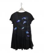 TOKUKO1erVOLトクコプルミエヴォル）の古着「ステッチワンピース」｜ブラック