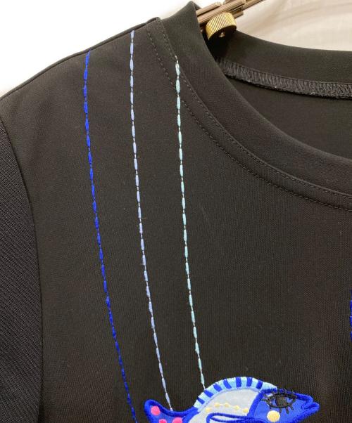 TOKUKO1erVOL（トクコプルミエヴォル）TOKUKO1erVOL (トクコプルミエヴォル) ステッチワンピース ブラック サイズ:9の古着・服飾アイテム