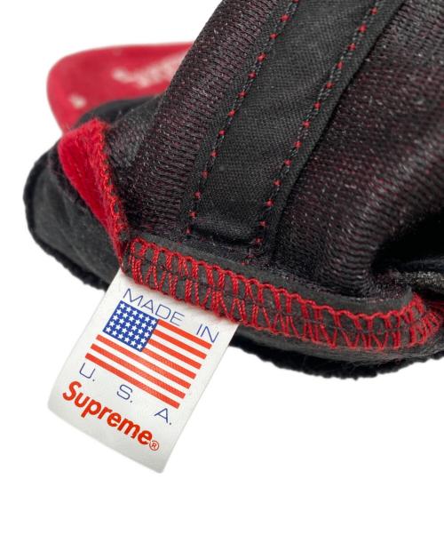 SUPREME（シュプリーム）SUPREME (シュプリーム) 17AW Velour Diagonal Logo 6-Panel キャップ レッドの古着・服飾アイテム