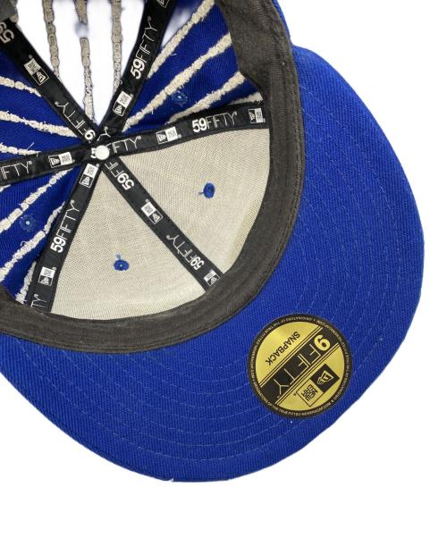 SUPREME（シュプリーム）SUPREME (シュプリーム) 19ss Text Stripe New Era Cap ブルー サイズ:58.7の古着・服飾アイテム