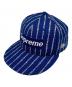 SUPREME（シュプリーム）の古着「19ss Text Stripe New Era Cap」｜ブルー