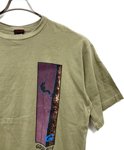 GRAMICCI（グラミチ）GRAMICCI (グラミチ) プリントTシャツ カーキ サイズ:Mの古着・服飾アイテム