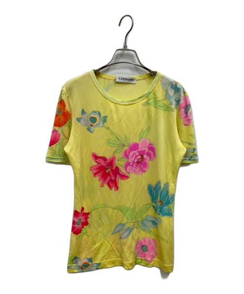 LEONARD（レオナール）LEONARD (レオナール) 総柄カットソー イエロー サイズ:38の古着・服飾アイテム