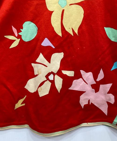 LEONARD（レオナール）LEONARD (レオナール) 肩パッド入り総柄カットソー レッド サイズ:Ｍの古着・服飾アイテム