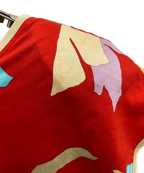 LEONARD（レオナール）LEONARD (レオナール) 肩パッド入り総柄カットソー レッド サイズ:Ｍの古着・服飾アイテム